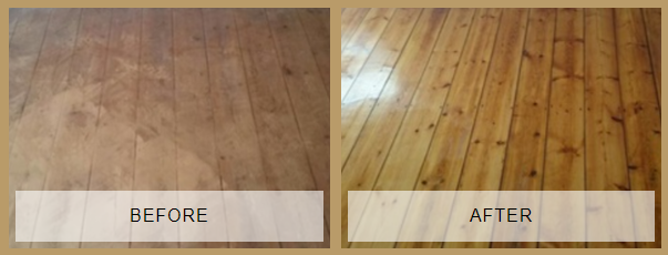 before and after floor maintenance